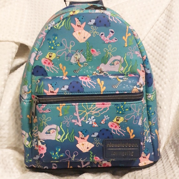 🎉FREE SHIP🎉Loungefly Sponge Bob under the sea backpack - Picture 2 of 7